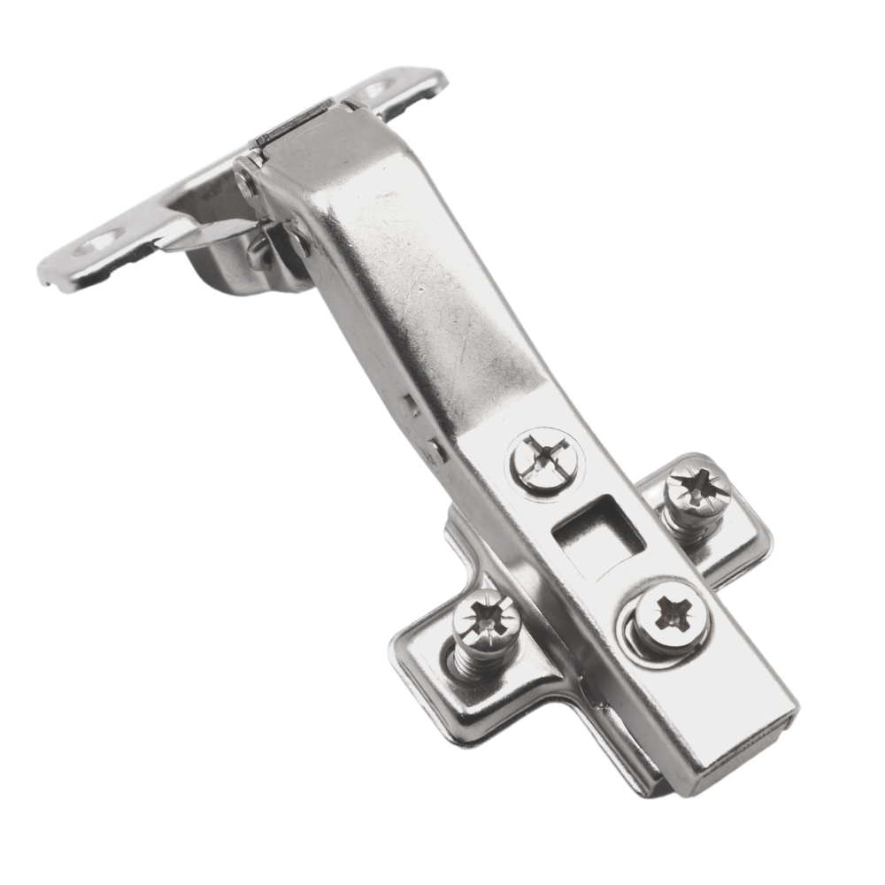 +45º Soft-Close Hinge, H2 Mounting Plate with EURO Screws, Angled Doors