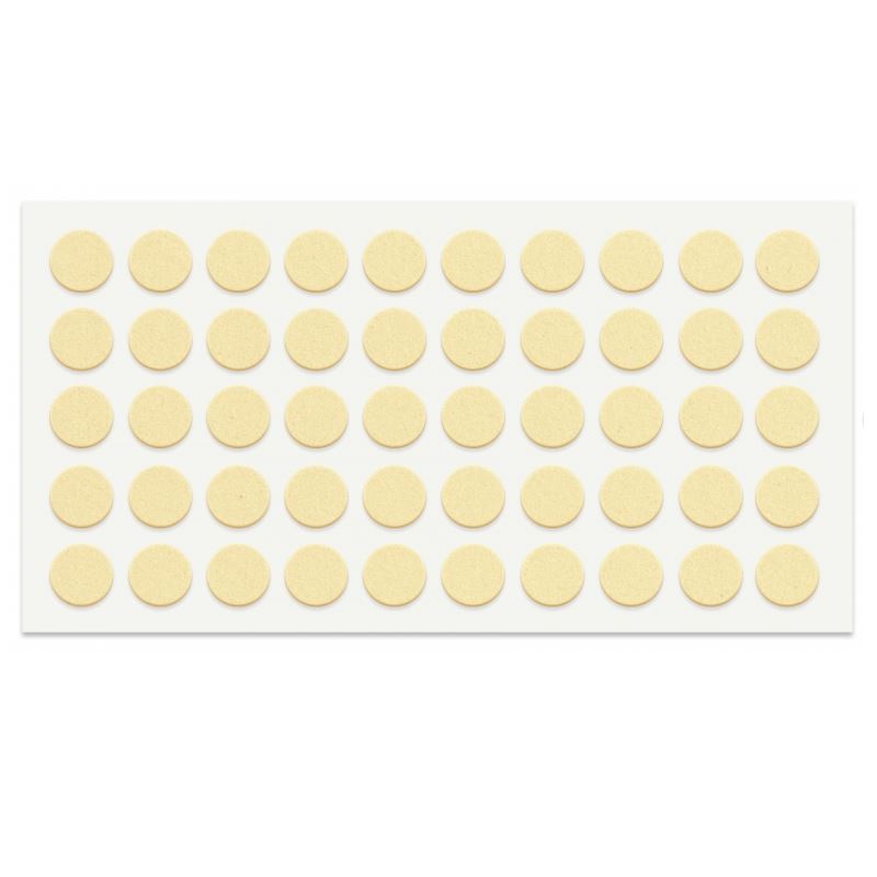 Cabinet door bumper - self-adhesive - 3/8 inch Beige - 50pcs