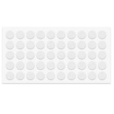 Cabinet door bumper - self-adhesive - 3/8 inch White - 50pcs