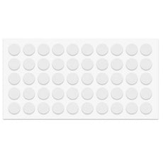 Cabinet door bumper - self-adhesive - 3/8 inch White - 50pcs