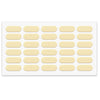 Cabinet door bumper - self-adhesive - 5/16x7/8 inch Beige - 30pcs