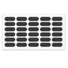 Cabinet door bumper - self-adhesive - 5/16x7/8 inch Black - 30pcs