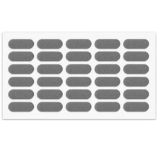 Cabinet door bumper - self-adhesive - 5/16x7/8 inch Grey - 30pcs