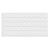 Cabinet door bumper - self-adhesive silicon 3/8x1/16 inch - 50pcs