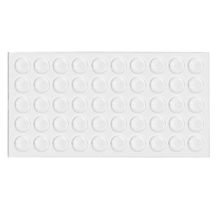 Cabinet door bumper - self-adhesive silicon 3/8x1/16 inch - 50pcs