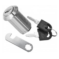 Cabinet Lock with Hook Cam Plate 3/4x1-3/16 inch, Chrome