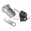 Cabinet Lock with Hook Cam Plate 3/4x1 inch, Chrome