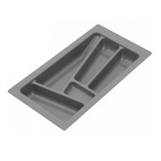 Cutlery Tray for Drawer, Cabinet Width: 11-13/16 inch, Depth: 16-15/16 inch - Metallic