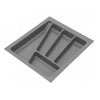 Cutlery Tray for Drawer, Cabinet Width: 17-11/16 inch, Depth: 16-15/16 inch - Metallic