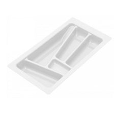 Cutlery Tray for Drawer, Cabinet Width: 11-13/16 inch, Depth: 16-15/16 inch , White