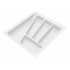 Cutlery Tray for Drawer, Cabinet Width: 17-11/16 inch, Depth: 16-15/16 inch , White