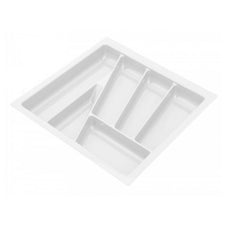 Cutlery Tray for Drawer, Cabinet Width: 19-11/16 inch, Depth: 16-15/16 inch , White