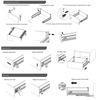 Soft-Close Drawer System, MEDIUM, H: 5-9/16 inch, Silver 22 inch