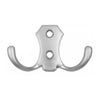 Double robe hook - Aluminium WP02