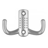 Double robe hook - Aluminium WP04