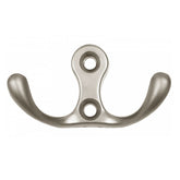 Double robe hook - Satin WP01