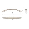 Furniture handle 5-1/16 inch UZ04 - Satin