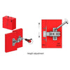 Hinge, H0 Mounting Plate with EURO Screws, Twin Doors