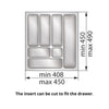 Kitchen drawer liners for Cabinet 20 inch, Depth: 19-5/16 inch - White