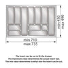 Kitchen drawer liners for Cabinet 32 inch, Depth: 19-5/16 inch - White