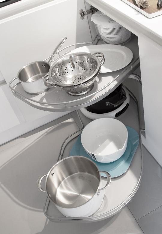 Le Mans I Arena Classic Silver 450 Right Grey Corner Unit PEKA