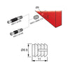 M8 threaded insert - White 1000 pcs