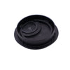 Metal Desk Grommet with rubber hole - Black Matt 2-3/8 inch