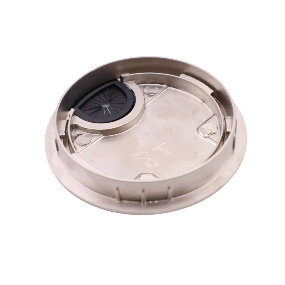 Metal Desk Grommet with rubber hole - Satin 3-1/8 inch Furnica