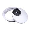 Metal Desk Grommet with rubber hole  - Silver 2-3/8 inch