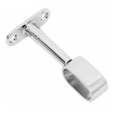 Oval Bar Distance Bracket 9/16 inch x 1-3/16 inch, Chrome