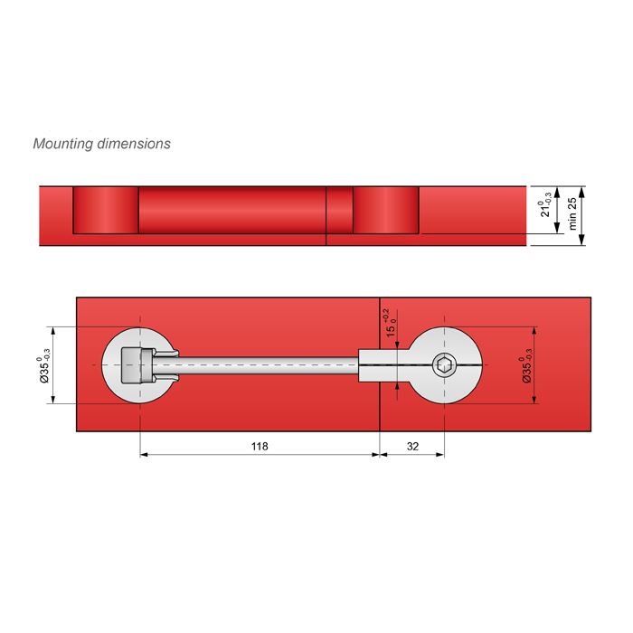 "Quick" Worktop Connector 5-7/8 inch