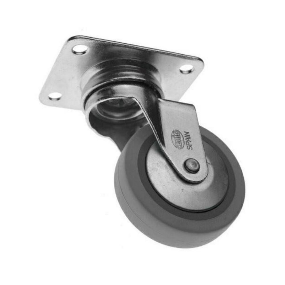 Rubber castor wheel Ø1-9/16 inch