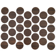 Screw cover caps Self-Adhesive - Antique Coffee 18mm