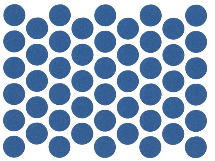 Screw cover caps Self-Adhesive - Blue 9/16 inch NTP