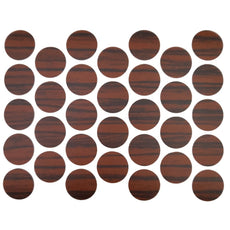 Screw cover caps Self-Adhesive - Ebony 11/16 inch