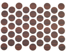 Screw cover caps Self-Adhesive - Ebony 9/16 inch