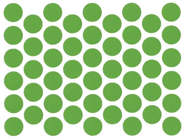 Screw cover caps Self-Adhesive - Green 9/16 inch NTP