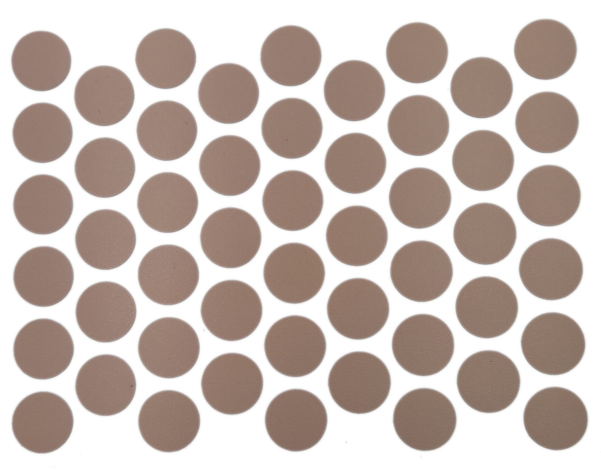Screw cover caps Self-Adhesive - Latte 9/16 inch Furnica