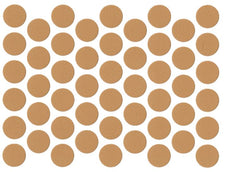 Screw cover caps Self-Adhesive - Light brown 9/16 inch