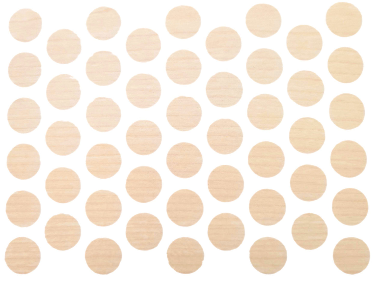 Screw cover caps Self-Adhesive - Light Maple 9/16 inch Furnica