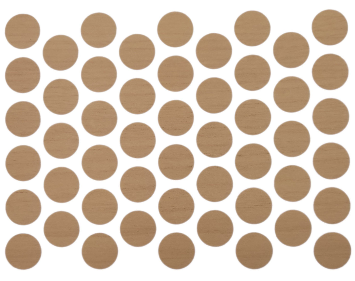 Screw cover caps Self-Adhesive - Maple 9/16 inch Furnica