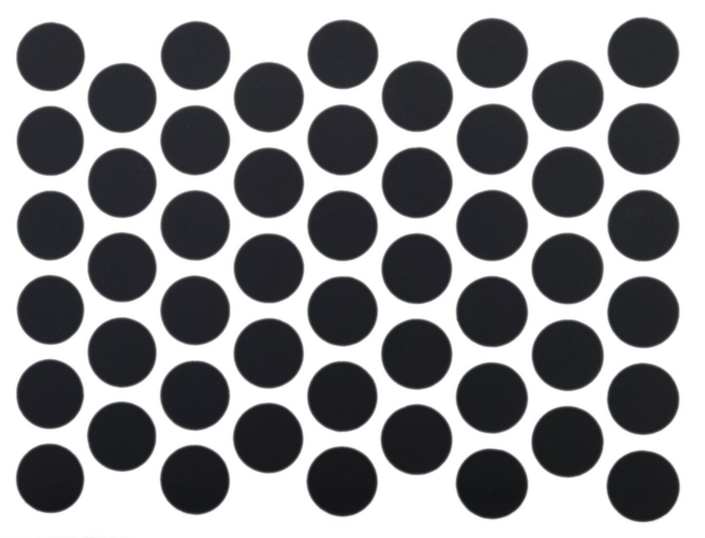 Screw cover caps Self-Adhesive - Matt Black 9/16 inch Furnica