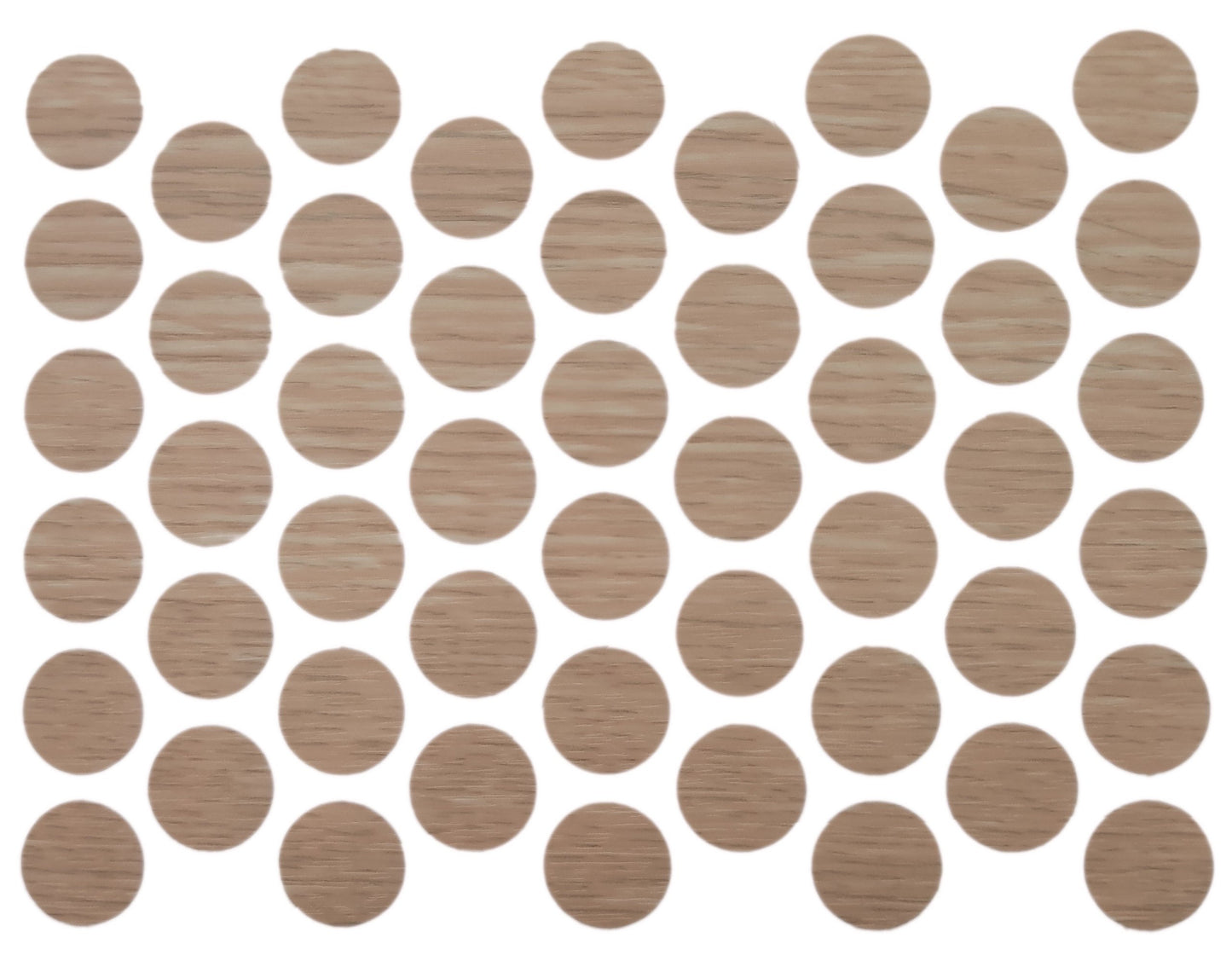 Screw cover caps Self-Adhesive - Natural Oak 9/16 inch Furnica