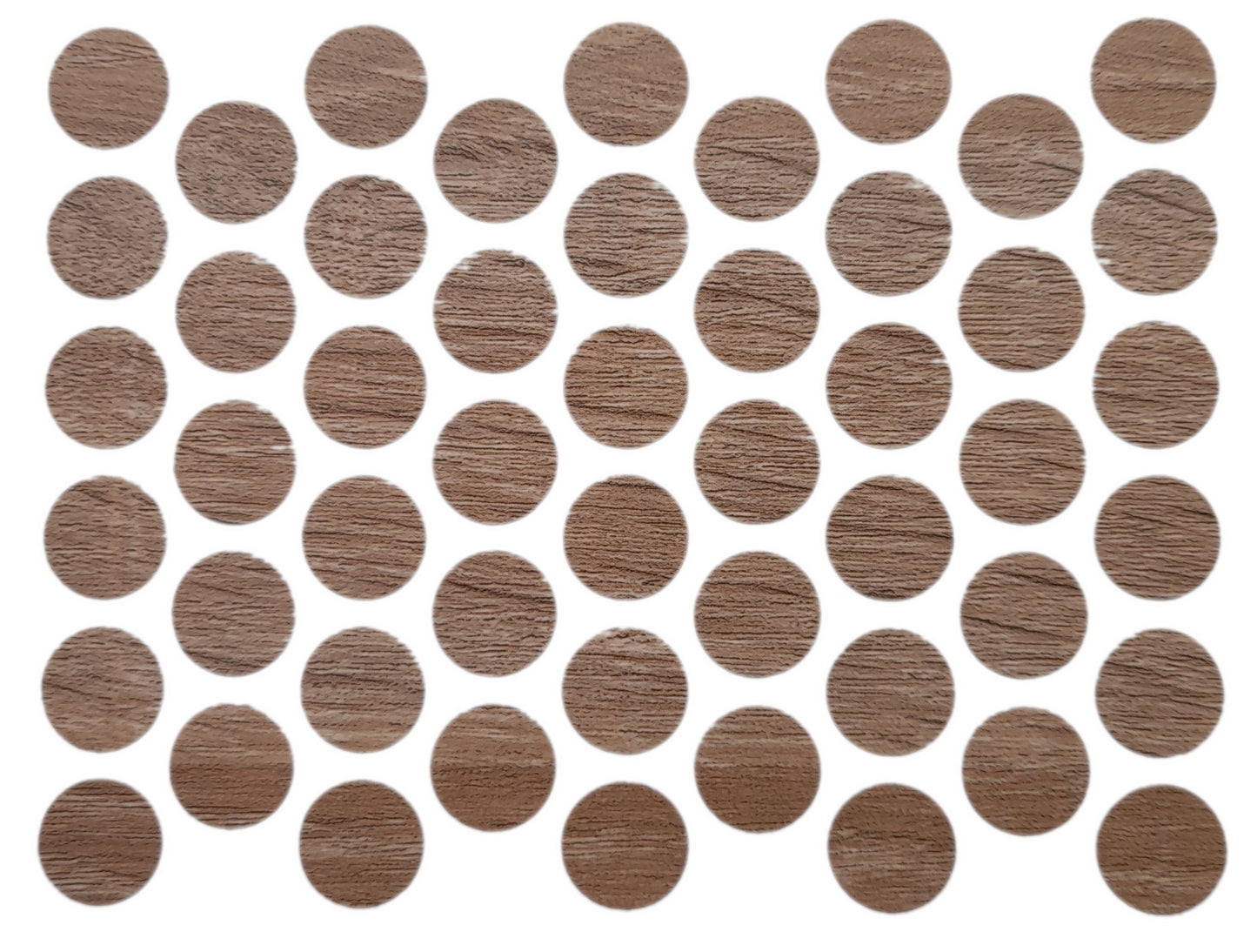 Screw cover caps Self-Adhesive - Oak Sonoma 9/16 inch Furnica