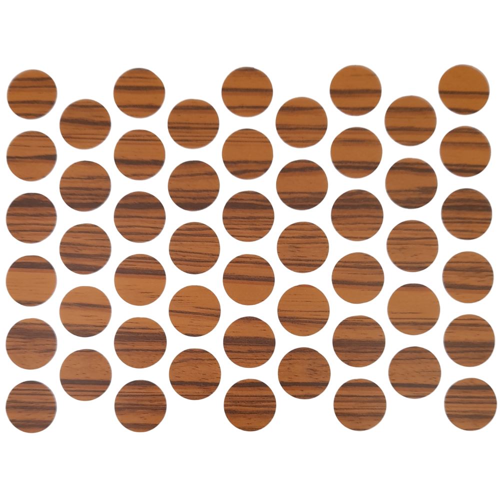Screw cover caps Self-Adhesive - Olive 9/16 inch Furnica