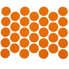 Screw cover caps Self-Adhesive - Orange 11/16 inch