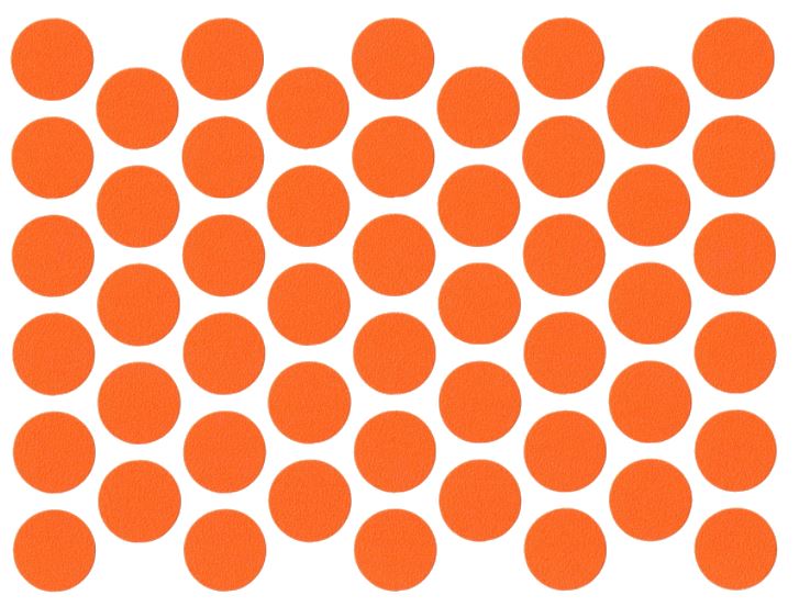 Screw cover caps Self-Adhesive - Orange 9/16 inch NTP