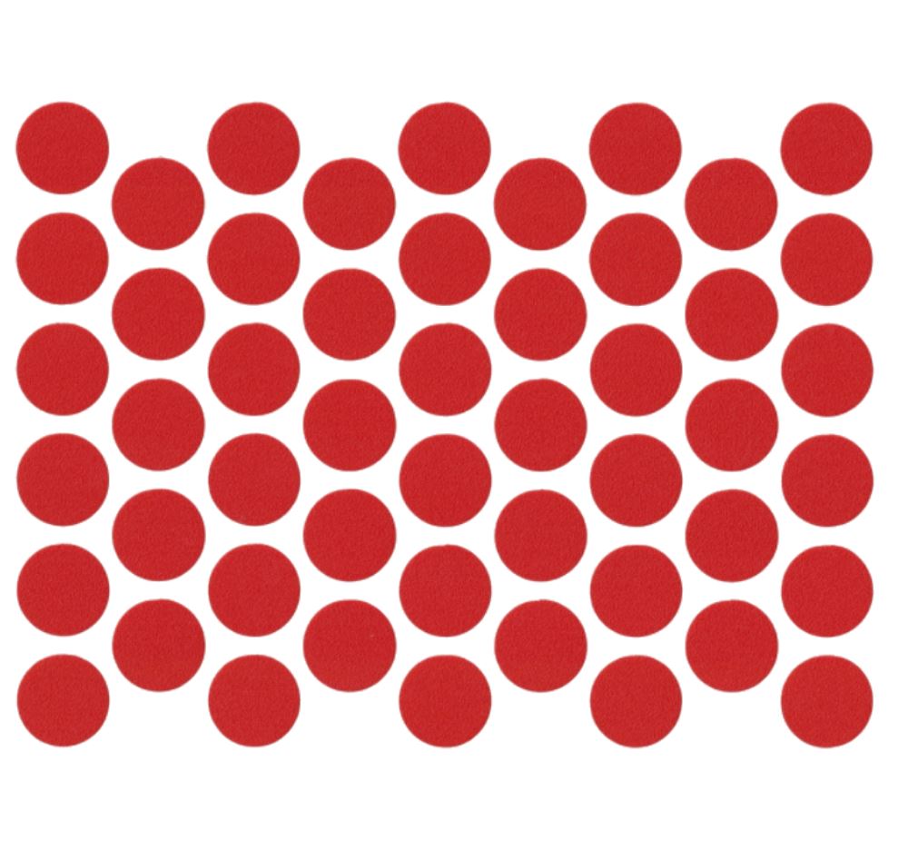 Screw cover caps Self-Adhesive - Red 9/16 inch NTP
