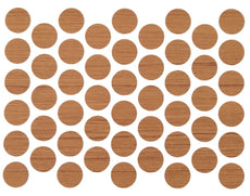 Screw cover caps Self-Adhesive - Teak 9/16 inch