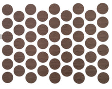 Screw cover caps Self-Adhesive - Venezia Walnut 9/16 inch